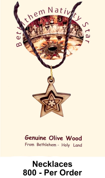 Wholesale Star and Flower Necklaces 1 Inch - 800 @ $1.75 Each