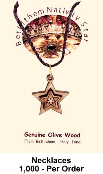 Wholesale Star and Flower Necklaces 1 Inch - 1,000 @ $1.65 Each