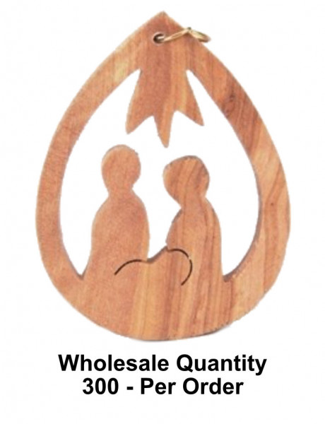 Wholesale Teardrop Nativity Ornaments - 300 Ornaments @ $1.49 Each