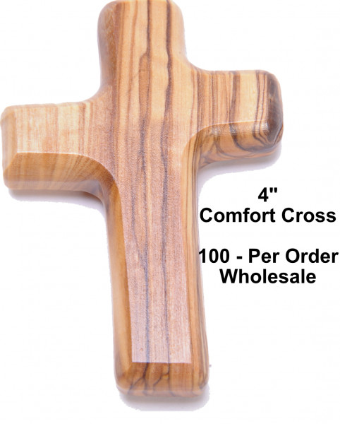 Wholesale Wooden Comfort Crosses - 100 Crosses @ $4.98 Each