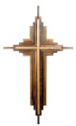 4 Ft Contemporary Wall Cross with Backlights