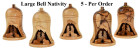 Bulk 3.5 Inch Large Nativity Bell Ornaments