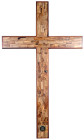 Large 4 Foot Olive Wood Wall Cross