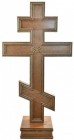 Large 4 Foot Russian Orthodox Standing Cross