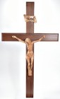 Large 4 Foot Walnut and Olive Wood Wall Crucifix