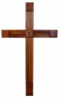 Large 4 Foot Wooden Contemporary Wall Hanging Cross