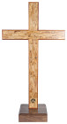 Large 4'4" Standing Olive Wood Cross