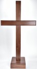 Large 6'4“ Standing Walnut Cross