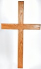Large 6 Foot Oak Wall Cross