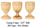 Large Olive Wood Communion Cups Small Quantities