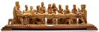 Large Olive Wood Last Supper Display 22.5 Inches Long
