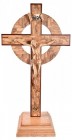 Large Standing Hand Carved Celtic Crucifix 4 Feet 2 Inches