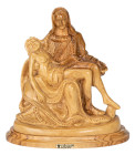 Olive Wood Pieta Statue 7.5 Inches Tall