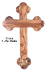 Olive Wood Wall Cross with Frankincense 8.5 Inches