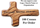 Personalized Engraved Hand Crosses in Bulk