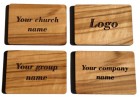 Wholesale Personalized Engraved Olive Wood Refrigerator Magnets