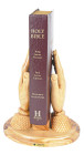 Praying Hands with Bible Statue 10 Inches Tall