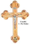 Roman Byzantine Crucifix with Holy Land Soil 11 Inches