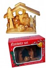 Small Carved Holy Family Nativity Sets in Bulk