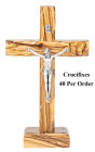 Small Standing 5.25 Inch Crucifixes Wholesale
