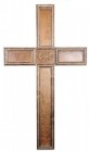 Very Large 6' Handcrafted Wooden Wall Cross