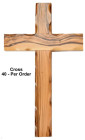 Wholesale 6.25“ Olive Wood Wall Crosses