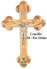 Wholesale 8.5 Inch Crucifixes with Holy Land Soil