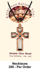 Wholesale Wooden Celtic Crosses Necklaces 1.5 Inch