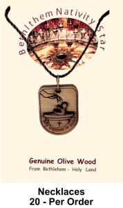 Baptism Necklaces 1 Inch (Bulk discount quantities) [Necklaces13A]