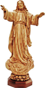 Church Size Risen Christ Statue Olivewood 26.5 Inches Tall [HLT132015]