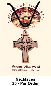 Classic Celtic Cross Necklaces 1.5 Inch Bulk [Necklaces29A]