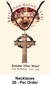Cross with Crown of Thorns Necklaces 1.5 Inch Bulk priced [Necklaces26A]