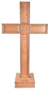 Decorative Large Wooden Standing Floor Cross 5'4“ [HLT1074]