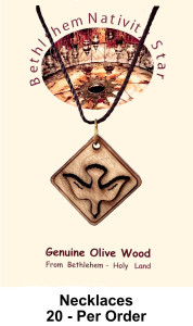 Holy Spirit Dove Necklaces 1 Inch Bulk price [Necklaces18A]
