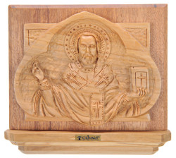 Icon of St. Nicholas Wall Plaque 6 Inches Tall [HLT301212]
