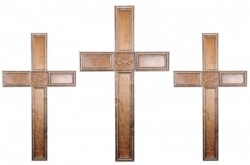 Large 3 Cross Display for a Church [HLT1008]