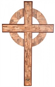 Large 4 Foot Celtic Olive Wood Wall Cross [HLT1070]