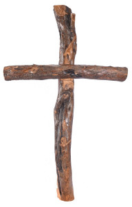 Large 4 Foot Natural Olive Wood Wall Cross [HLT1055]