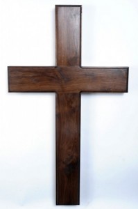 Large 4 Foot Walnut Cross [HLT712]