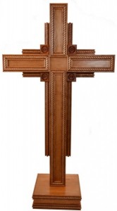 Large Contemporary 4'4“ Four Gospels Floor Cross [HLT2005]