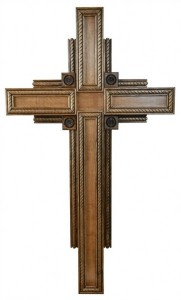 Birch Wood Large 4 Gospels Wooden Wall Cross 4 Foot [HLT2000]