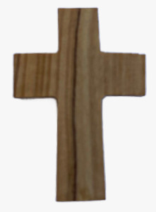 Olive Wood Crosses 1.5 Inch with Hole for Necklace [HLT9000]