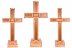 Set of 3 Large Decorative Standing Crosses [HLT1016]