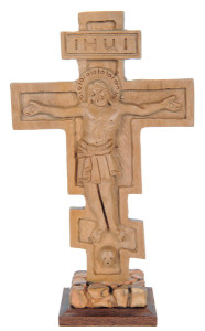Standing Orthodox Wooden Icon of the Holy Cross 7.5 Inches [HLT301312]