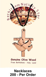 Wholesale Cross and Holy Spirit Cross Necklaces 1.5 Inch [Necklaces23BW]