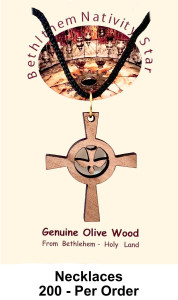 Wholesale Holy Spirit Celtic Cross 1.5 Inch Necklaces [Necklaces25BW]