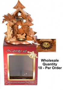 Wholesale Olivewood Nativity Sets with Frankincense [HLT212752BW]