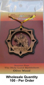 Wholesale Star Shape Holy Family Flight to Egypt Ornament [Ornament601807BW]