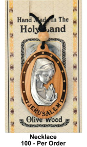 Wholesale Virgin Mary Praying Necklaces 2.25 Inch [Necklaces111BW]