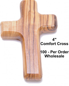 Wholesale Wooden Comfort Crosses [HLT521012BW]
